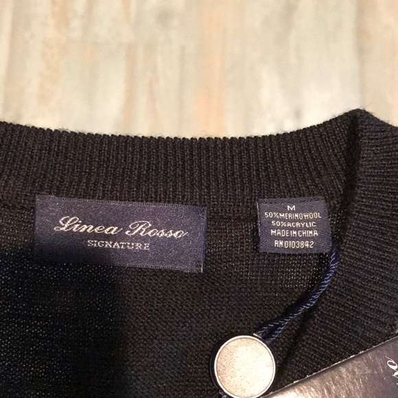 NWT Linea Rosso Signature Sweater Vest Size M - Picture 5 of 6